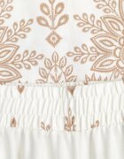 j&x Set din viscoză cu pantaloni largi și bluză lejeră cu imprimeu paisley Thela Bej