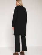 j&x Set Negru din Tricot cu Lână Pantaloni Cardigan și Vestă cu Nasturi Meviseffa