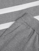j&x Set tricot cu bumbac pulover în dungi cu nasturi decorativi și pantaloni Tiuves Gri