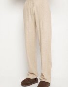 j&x Set tricotat bej deschis cu lână pantaloni și pulover Tesira