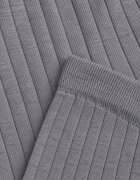 j&x Set tricotat cu nervuri din bumbac Moraga: tunică-sweater și pantaloni Gri