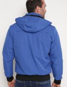  Jachetă Albastră Reversibilă cu Elastic și Glugă Detașabilă Xerissa