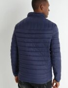  Jachetă Bleumarin Matlasată cu Guler Kogda