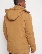  Jachetă de iarnă maro deschis căptușită cu glugă detașabilă și buzunare Izalinda