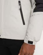  Jachetă Gri deschis 2 în 1 Jachetă de vânt cu căptușeală matlasată detașabilă Avalentha