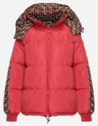  Jachetă Puffer Roșie Reversibilă cu Glugă Detașabilă și Buzunare Erisaria