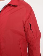  Jachetă Roșie tip windbreaker cu buzunare cu fermoar Nollafa