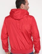  Jachetă Windbreaker Roșie cu Glugă și Buzunare cu fermoar Aridiga