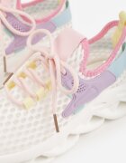 joalice paris Adidași Alb-Violet din plasă pe Talpă Groasă Reliefată Telarienna