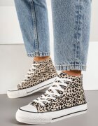 joalice paris Adidași leopard peste gleznă decorați cu imprimeu în relief Jollevia