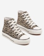 joalice paris Adidași leopard peste gleznă decorați cu imprimeu în relief Jollevia