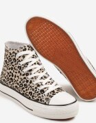 joalice paris Adidași leopard peste gleznă decorați cu imprimeu în relief Jollevia