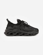 joalice paris Adidași Negri din plasă cu talpă groasă embosată Telarienna