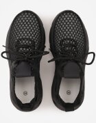 joalice paris Adidași Negri din plasă cu talpă groasă embosată Telarienna