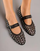 joalice paris Balerini Negri cu fața transparentă și zirconii Ridianne