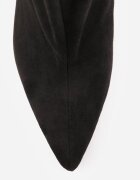 joalice paris Botine cu toc stiletto cu carâmb lat întărit din piele întoarsă ecologică Tremelli Negre