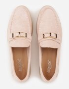 joalice paris Mocasini Roz cu ornament metalic dreptunghiular Aeleorane