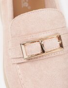 joalice paris Mocasini Roz cu ornament metalic dreptunghiular Aeleorane