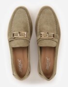 joalice paris Mocasini Verzi cu Ornament Dreptunghiular Metalic Aeleorane