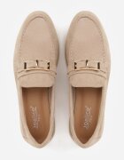 joalice paris Moccasini Bej închis cu Ornament Metalic Dreptunghiular Aeleorane