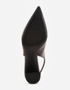 joalice paris Pantofi eleganți cu toc gros cu curea la călcâi și vârf ascuțit Gihisa Maro