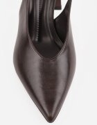 joalice paris Pantofi eleganți cu toc gros cu curea la călcâi și vârf ascuțit Gihisa Maro