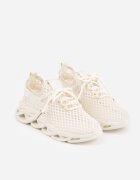 joalice paris Pantofi Sport Bej din plasă Sneakers cu talpă groasă și structurată Telarienna