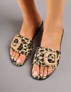 joalice paris Papuci leopard cu Cataramă Decorativă Katilissa