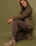 jstyle Bluză verde închis cu glugă Sithi