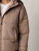 jstyle Geacă matlasată bej deschis stil bomber cu glugă Mivuna