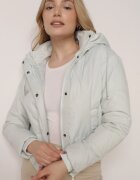 jstyle Geacă matlasată mint cu glugă și cu umplutură ușoară Ninirila