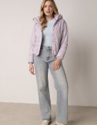 jstyle Geacă Matlasată Violet deschis cu Glugă și Căptușeală Ușoară Ninirila