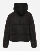 jstyle Geacă Negru Matlasată cu Glugă Mivuna