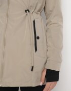 jstyle Geacă Parka bej închis cu șnur în talie și glugă Teridi