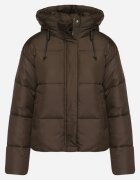jstyle Geacă Verde închis Matlasată Puffer cu Glugă Miviera
