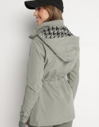 jstyle Jachetă Parka Verde închis Strânsă în talie Aridra
