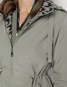 jstyle Jachetă Parka Verde închis Strânsă în talie Aridra