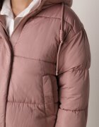 jstyle Jachetă Puffer matlasată roz cu glugă Miviera