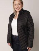 jstyle Jachetă Ușoară Neagră de tranziție cu Matlasare și Glugă detașabilă Alissara