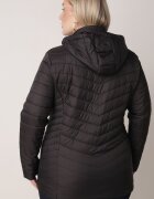 jstyle Jachetă Ușoară Neagră de tranziție cu Matlasare și Glugă detașabilă Alissara