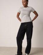 jstyle T-shirt Gri de bumbac în Stil Clasic Nedila