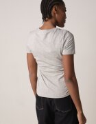 jstyle T-shirt Gri de bumbac în Stil Clasic Nedila