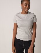 jstyle T-shirt Gri de bumbac în Stil Clasic Nedila