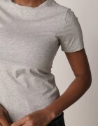 jstyle T-shirt Gri de bumbac în Stil Clasic Nedila