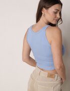 jstyle Top Albastru din Material Reiat Zitessa