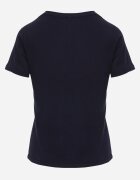 jstyle Tricou de bumbac bleumarin în stil clasic Nedila
