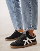 jumelle Adidași Negri pe talpă de cauciuc cu model geometric Sewtila