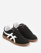 jumelle Adidași Negri pe talpă de cauciuc cu model geometric Sewtila