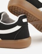 jumelle Adidași Negri pe talpă de cauciuc cu model geometric Sewtila