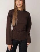jumelle Bluză din bumbac tip kimono încrețită în talie Obrazia Maro